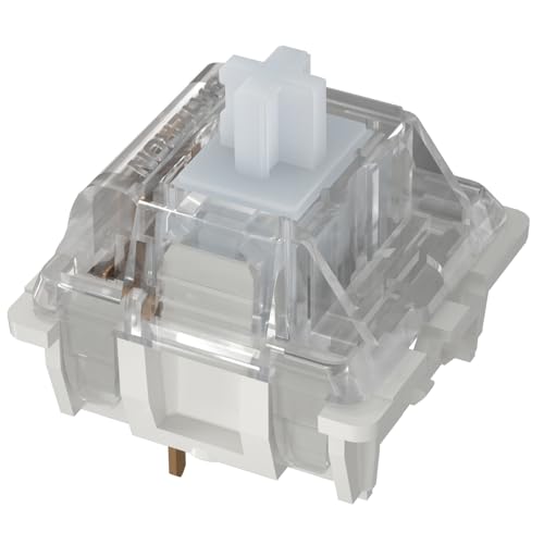 Commutateurs GATERON KS-9 linéraires 3 broches Blanc pour claviers mécaniques MX