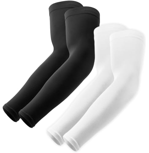 Image of UV Sun Protection Arm Sleeves - UPF 50 Cooling Compression Sleeves for Men & Women - Arm Cover /Protector for Basketball, Voleyball, Golf, Baseball, Football, Running, Cycling & Other Outdoor Sports