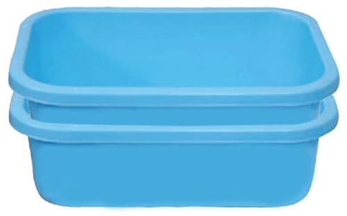 Image of MUnbreakable Multipurpose Plastic Big Rectangular Tray - Large Storage & Organizer Basket for Kitchen, Office, Desk & Home Use - 56.5 x 36.5 x 16.5 cm (Multicolor, Pack of 1)