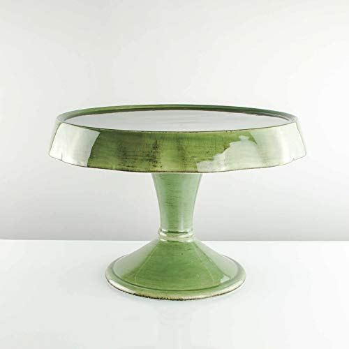 ALZATA ANTICATA CERAMICA VERDE GRANDE 36XH22CM