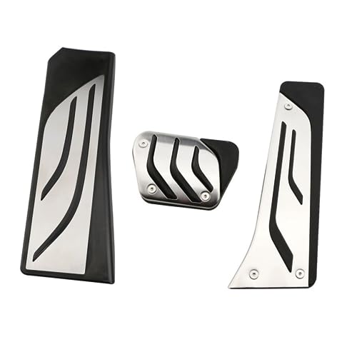 Pédales de voiture pour BMW F12 F07 en finition aluminium brossé style sport élégant