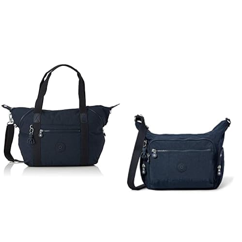 Kipling Art sac cabas zippé contre le désordre grand format bleu imperméable pour femme