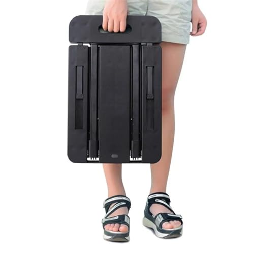 BAKYAR Carretilla Carro de Equipaje Plegable de PP de Metal portátil, Accesorio de Viaje for Coche, Remolque de envío de Equipaje, chasis con Mango Ajustable