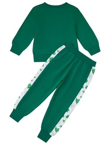 Image of Toddler Baby Boy Girl Clothes with Pockets 2PC Long Sleeve Pullover Sweatshirt and Pants Infant Fall Winter Outfit