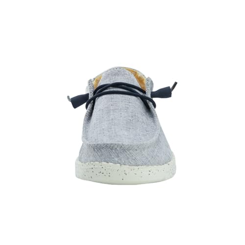 Image of HEYDUDE Women's Wendy Chambray | Women's Shoes | Women's Lace Up Loafers | Comfortable & Light-Weight