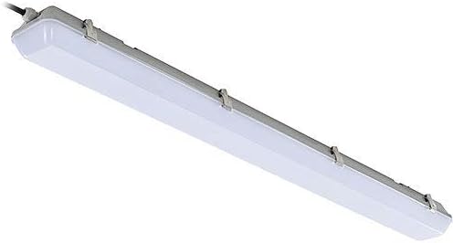 Global Industrial 4' LED Vapor Tight Fixture, 40W, 120-277V, 4400 Lumens, 0-10V Dimming, IP65