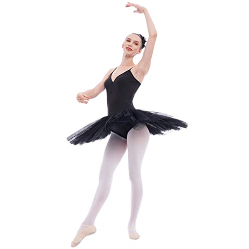 Amazon.com: IBAKOM Ballet Leotard for Women Platter Tutu Swan Lake