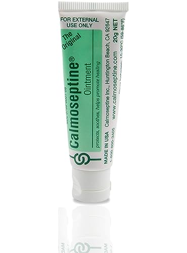 Calmoseptine Ointment. Soothing Menthol Relief for Skin Irritations. 20 gram Travel Size Tube