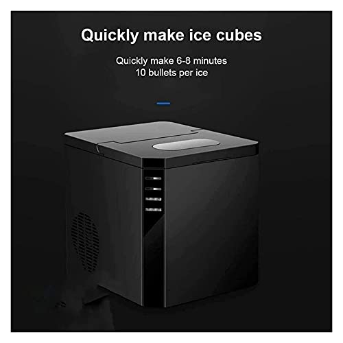 Máquina portátil de hielo, 25kg en 24h, 10 cubos en 10 min miniatura 2