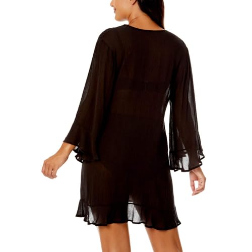 Anne Cole Limited Edition Ladies Flounce V-Neck Tunic Cover-up3