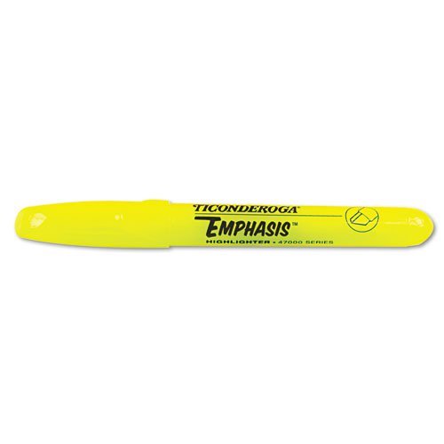 DIX47065 - Ticonderoga Emphasis Desk Style Highlighter by Ticonderoga