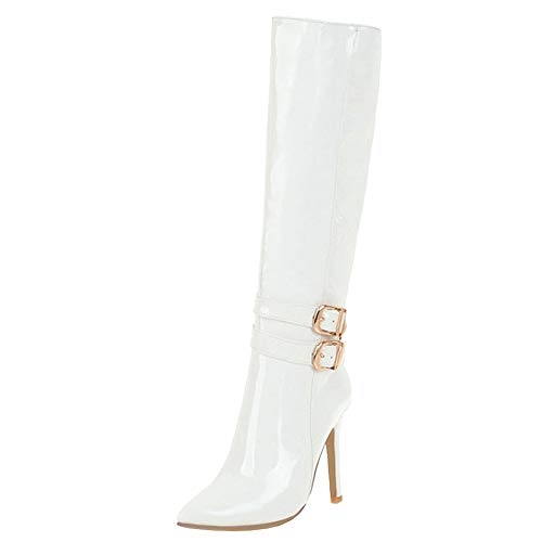 Botas altas con con hebillas-tacón 9.5 cm