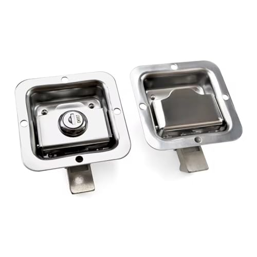 Serrure de panneau acier inoxydable 82mm XK105 finition brute