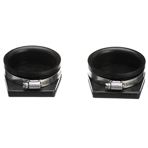 Seachoice Exhaust Guard Covers, Fits 3 In. Od Pipe, Black Rubber With Stainless Steel Hose Clamp #TOP2