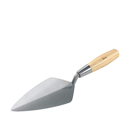 Bon 72-512 Brick Trowel Forged 9-inch Narrow London Wood Handle