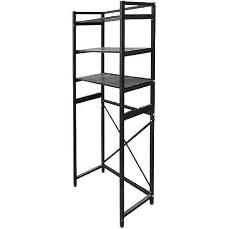 Amazon サンパーシー ランドリーラック 3段 洗濯機 棚 収納 スペース スリム サニタリー 洗面所 トイレ 脱衣所 空間 シンプル 洗濯用品 ブラック 並行輸入品 ランドリー収納 オンライン通販