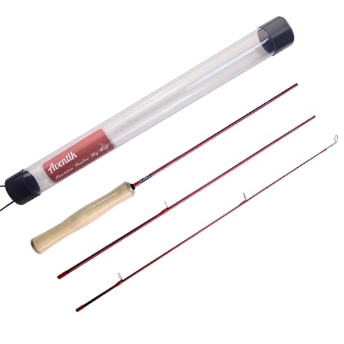 Image of Aventik 4'0'' Practice Fly Rod for Beginners Casting 3 Pieces Game Fly Fishing Rod