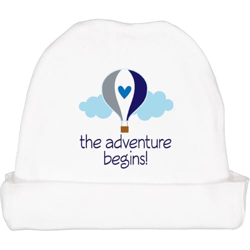 inktastic The Adventure Begins Hot Air Balloon Boys Baby Beanie Hat