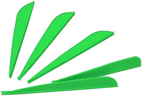 Hosolee 36 Pack Archery Fletches 4 Inch Arrows Vanes Plastic Fletching for DIY Shafts Hunting Targeting