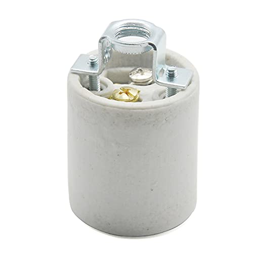 Emnooti AUB0932YGJ5M E26 Socket,Standard Medimun Screw Socket E26 E27 Bulb Lamp Holder,Screw Fixing For E26 Halogen Incandescent Led Light Bulb thumb #2