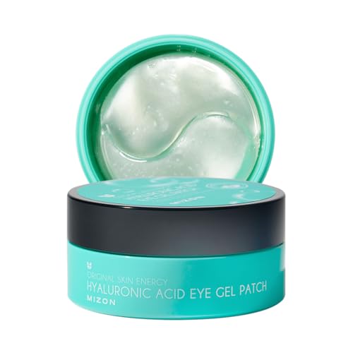 [MIZON] HYALURONIC ACID EYE GEL PATCH (x60) Korean Skincare - Eye treatment for Puffy Eyes - Eye Pads for Dark Circles - Under Eye Bags - Wrinkle Care - Moisturizing - Improves Elasticity