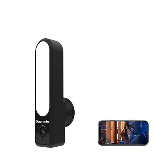 Quanmin Smart 1080P strålkastarkamera med LED-lampor Full HD 2,4 G WiFi trädgårdskamera 30 m nattvision 2-vägs samtal ljud IP66 väderbeständig övervakning IP-kamera för hemsäkerhet CCTV-kamera