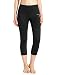 Baleaf Women's High Waist Yoga Capri Leggings Tummy Control Non See-through Fabric Black Size S