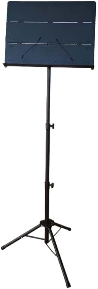 譜面台 高さ170cm 角度調節可能マットブラック マイクスタンド付 演奏