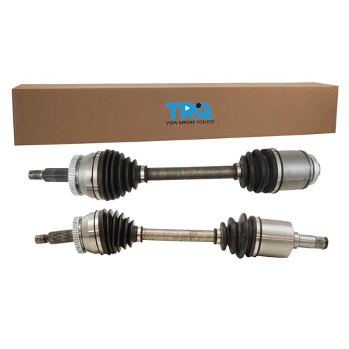 Image of TRQ Front Driver and Passenger Side CV Axle Assembly Set 2 Piece Compatible with 2007-2008 Hyundai Santa Fe Limited 2007-2008 Santa Fe SE