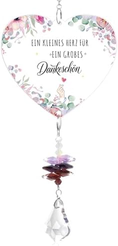 Dankeschön Geschenke Klein, Kristall Sonnenfänger, Danke Geschenk, Kleines Dankeschön Geschenk, Abschiedsgeschenk Kollegen, Für Frauen Mama Erzieherin Lehrer Kollegen Muttertag Wei