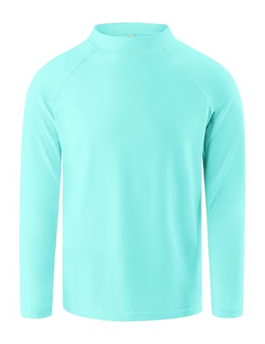Image of Boys Rash Guard Swim Shirt Long Sleeve Rashguard UPF+ 50 SPF Sun Water Surfing Shirts for Toddler Kids Youth Teen 2T-16Y