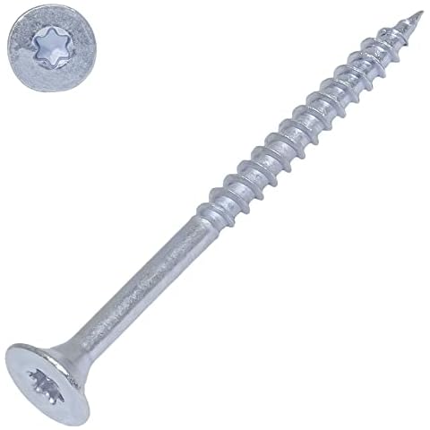 SCREW REBEL Spanplattenschrauben 5,0 x 70 mm - 200 Stück, blau verzinkt Cover