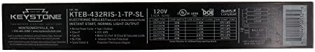 Keystone KTEB-432RIS-1-TP-SL 4 Lamp F32T8 120V Electronic Ballast Technologies