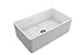 BOCCHI Classico Farmhouse Apron Front Fireclay 30 in. Single Bowl Kitchen Sink with Protective Bottom Grid and Strainer in White
