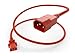 UNC 6ft PDU Power Cable IEC C13 to IEC C14, 15amp, 14AWG, SJT Jacket, C13 to C14, C14 to C13, UL Listed, Red 6 Foot