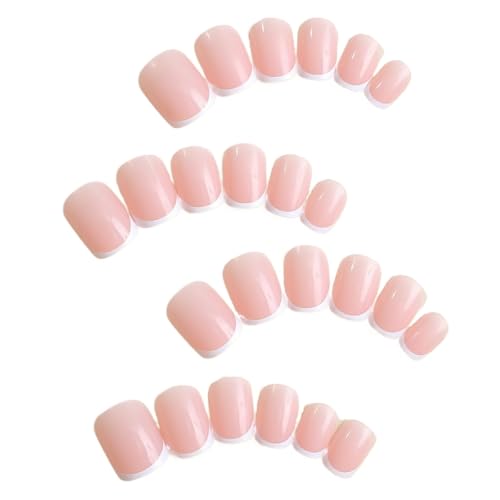 Presse courte sur les ongles finie la colle forte 24 faux ongles