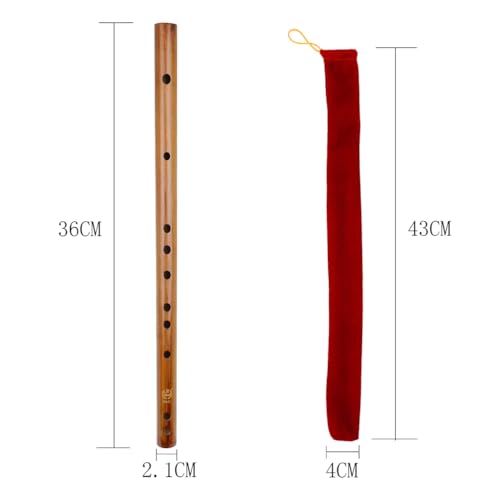 Toyvian QV2KRVH1116DVG22JX0743 Piccolo Flute Case Small Flute Professional Bamboo Flute Shakuhachi Traditional Chinese Flute Flutes Christmas 8 Hole Carnatic Flute Traditional Flute Manual Wood Clarinet thumb #1