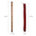 Toyvian Wooden Piccolo Flute Small Traditional Musical Instrument with Storage Bag Portable 14.17In Lightweight Wind Instrument for Beginners and Kids