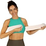 Post Op Breast Augmentation Bra Band | Breast Implant Chest Brace For Women | Compression Wrap Post Surgery Bra Belt | No Bounce Sports Bra Alternative (Fits Most) (Beige, Fits Most)