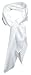 Produktbild TigerTie Feines Damen Chiffon Nickituch in weiss einfarbig Uni - Größe 58 cm x 58 cm - Tuch Halstuch Schal