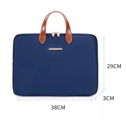 Womens Briefcase Handy Briefcase A4 Document Data Storage Bag Book Bag Business Work Bag(Pink)2