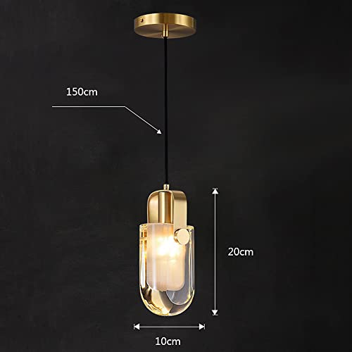 Plafonnier en cristal réglable pour chevet de chambre moderne