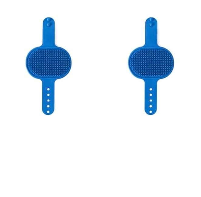 Pet combing itch bath brush artifact multifunctional cat and dog wall corner table leg rubbing itch stick combing to remove floating hair comb (2 pcs) (Blue)-j5QynGZZ
