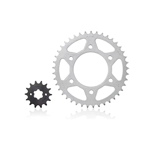 Kit Relação Transmissão YS 250 Fazer 2018 Com Corrente Titanium (1045) Riffel 71909