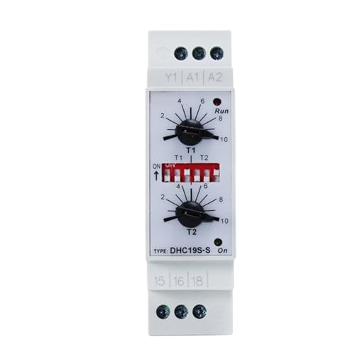 Relé de tiempo DHC19S-S de retardo de bucle doble con temporización continua de 1 pieza