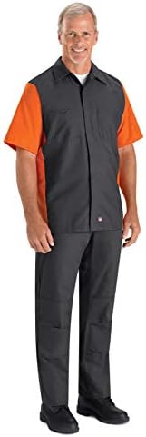 Red Kap Herren Rip-Stop Kurzarm Crew Shirt - Mehrfarbig - Groß