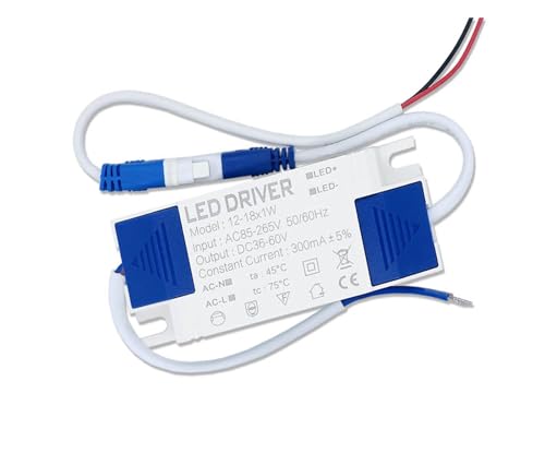 LED Driver Power Supply Constant Current 1-3W 4-7W 8-12W 12-18W 18-25W 25-36W LED Panel Light Downlight Lighting Transformer(12-18W DC36-60V)
