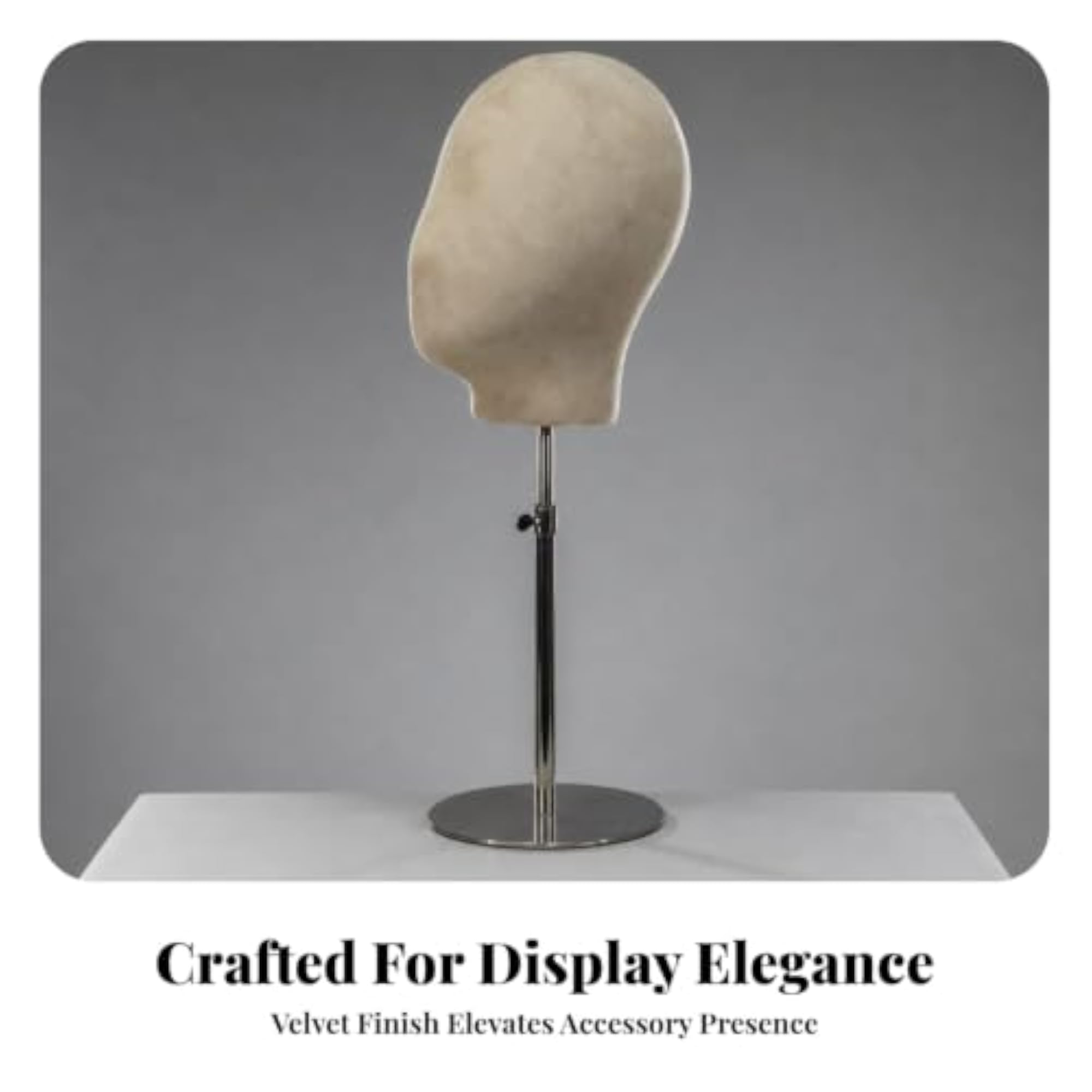 Height-Adjustable Professional Head Stand for Retailers