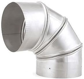 Heat-Fab 4515SS 5" 90 Degree Non-Crimped Elbow