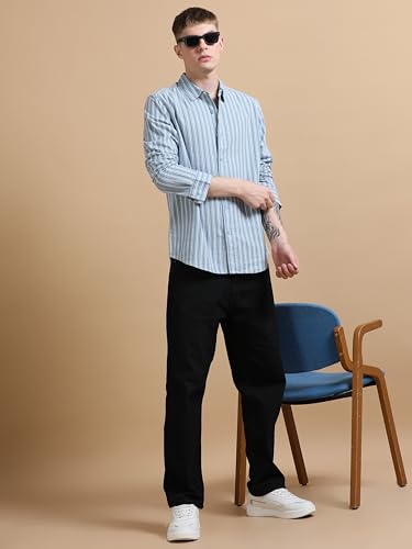Image of StitchX Men's Full Sleeve Vertical Stripes Shirt